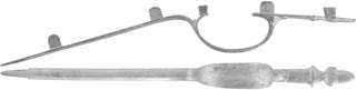Triggerguard, Flint Fowler or Longrifle, wax cast steel